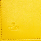 Fendi Wallet Yellow Leather with Matelasse Chain — view 6