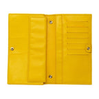 Fendi Wallet Yellow Leather with Matelasse Chain — view 4