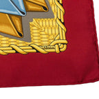 Hermes Carre 90 Voitures Paniers Cage Carriage Scarf Wine Red Multicolor Silk — view 6