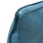 Hermes Tudo Fringe Shoulder Bag Blue Leather — view 4