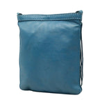 Hermes Tudo Fringe Shoulder Bag Blue Leather — view 2