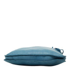Hermes Tudo Fringe Shoulder Bag Blue Leather — view 3