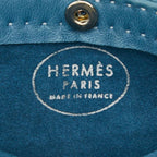 Hermes Tudo Fringe Shoulder Bag Blue Leather — view 7