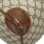 Gucci Sherry Line GG Supreme Boston Bag Beige Brown Leather — view 7