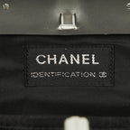 Chanel CC Logo Hip Crossbody Shoulder Bag Gray Felt — view 7