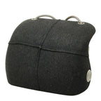 Chanel CC Logo Hip Crossbody Shoulder Bag Gray Felt — view 2