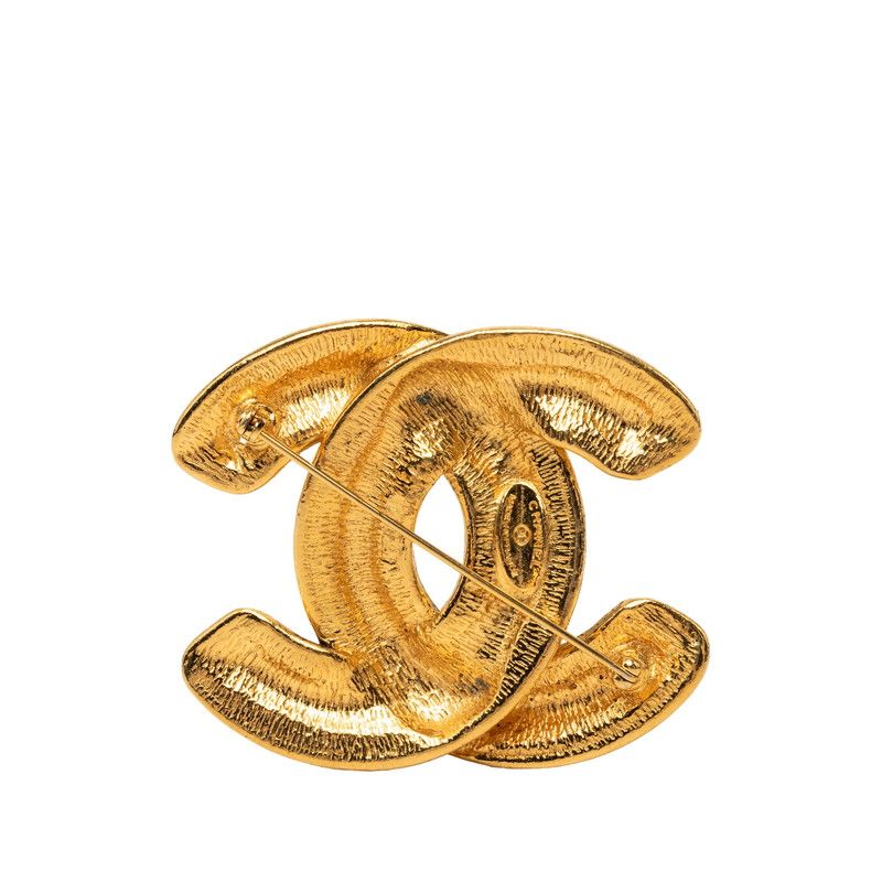 Chanel CC Logo Quilted Brooch Gold Plated — view 2