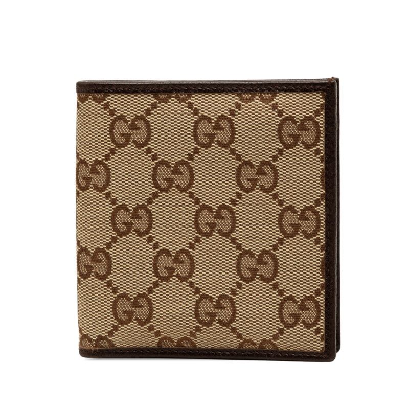 Gucci GG Canvas Bifold Wallet Beige