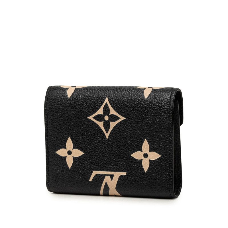 Louis Vuitton Monogram Empreinte Portefeuille Victorine Trifold Wallet Black — view 2