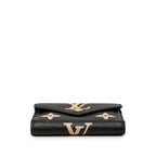 Louis Vuitton Monogram Empreinte Portefeuille Victorine Trifold Wallet Black — view 3