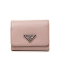 Prada Saffiano Trifold Wallet Light Pink Leather