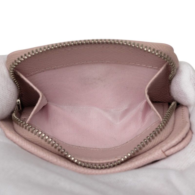 Prada Saffiano Trifold Wallet Light Pink Leather — view 5