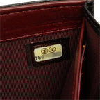 Chanel CC Logo Quilted Wallet Black Gold Caviar Leather — view 8