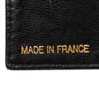 Chanel CC Logo Bifold Wallet Black Caviar Leather — view 7
