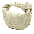 Bottega Veneta Intrecciato Mini Jodie Handbag White Patent Leather — view 2
