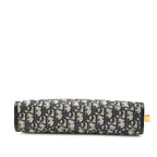 Dior Oblique Trotter 30 Montaigne Clutch Jacquard Navy Canvas Leather — view 3