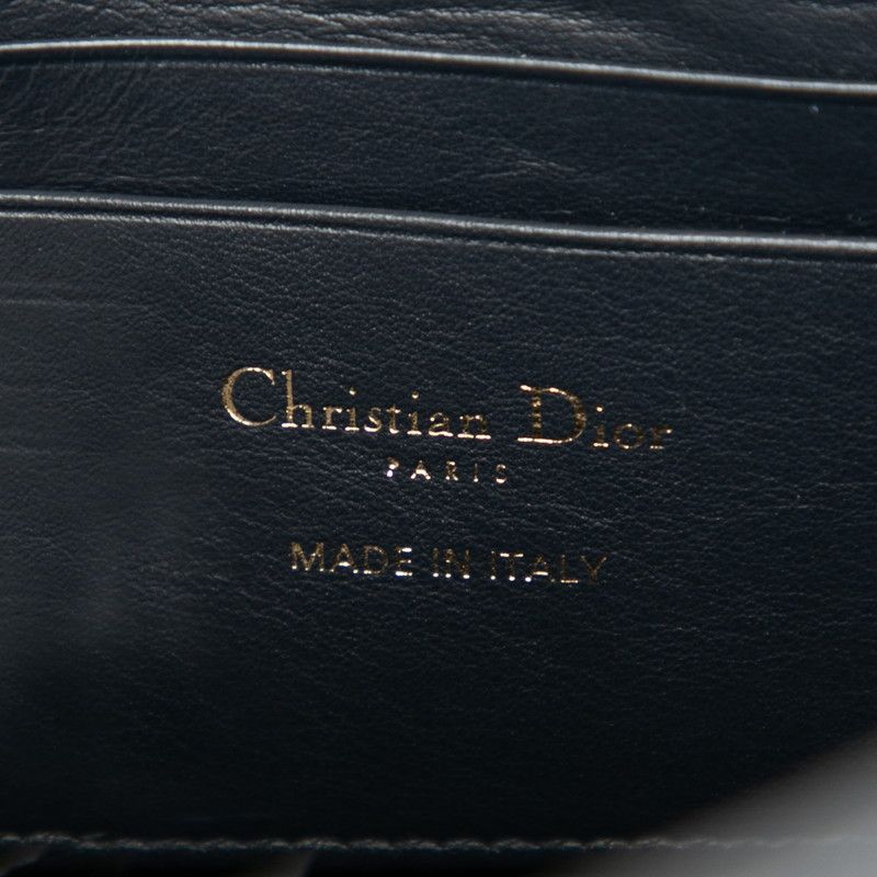 Dior Oblique Trotter 30 Montaigne Clutch Jacquard Navy Canvas Leather — view 5