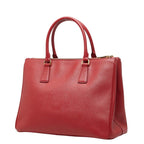 Prada 2-Way Shoulder Bag Red Gold Saffiano Leather — view 2