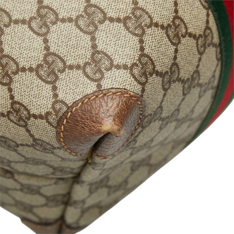 Gucci GG Supreme Sherry Line Boston Bag 012 39 Beige Leather — view 7