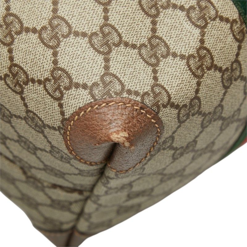 Gucci GG Supreme Sherry Line Boston Bag 012 39 Beige Leather — view 5