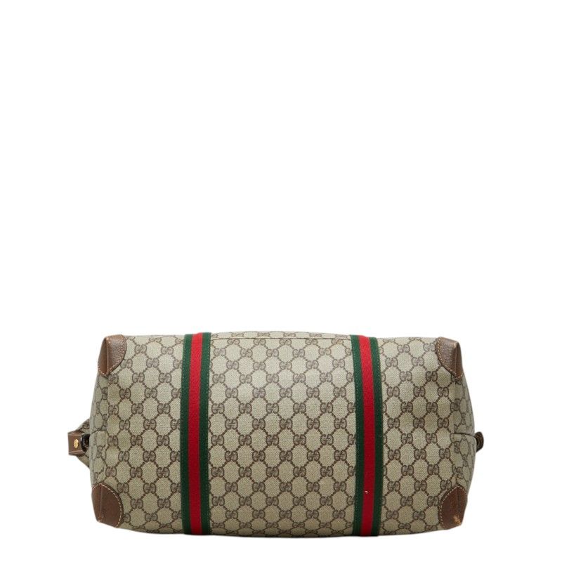 Gucci GG Supreme Sherry Line Boston Bag 012 39 Beige Leather — view 3