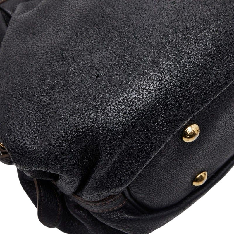Louis Vuitton Monogram Mahina XS Shoulder Bag Noir Black Leather — view 7
