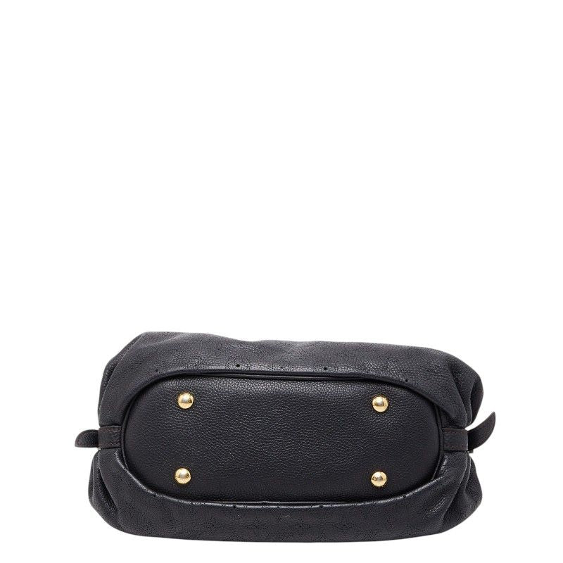 Louis Vuitton Monogram Mahina XS Shoulder Bag Noir Black Leather — view 3