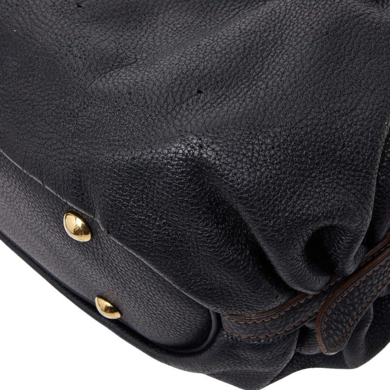 Louis Vuitton Monogram Mahina XS Shoulder Bag Noir Black Leather — view 6
