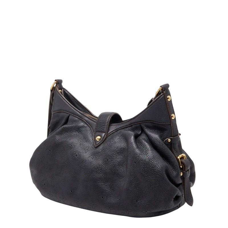 Louis Vuitton Monogram Mahina XS Shoulder Bag Noir Black Leather — view 2