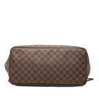 Louis Vuitton Damier Neverfull GM Tote Bag Brown Leather — view 3