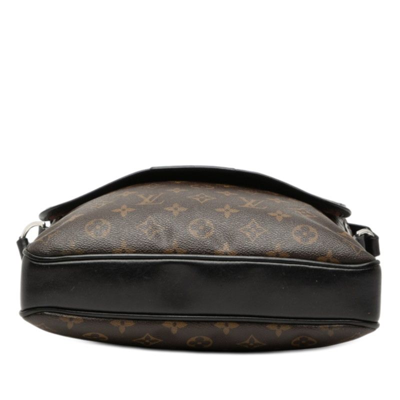 Louis Vuitton Monogram Macassar Bus MM Crossbody Shoulder Bag Brown Leather — view 3