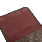 Louis Vuitton Monogram Macassar Bus MM Crossbody Shoulder Bag Brown Leather — view 4