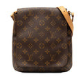 Louis Vuitton Monogram Musette Salsa Short Shoulder Bag Brown Leather