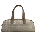 Chanel Handbag New Travel Line Beige White Leather