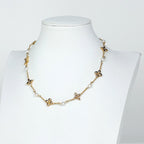 Louis Vuitton Necklace Monogram Faux Pearl Gold — view 6