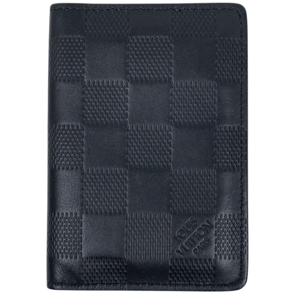 Louis Vuitton Pocket Organizer Card Case Business Fixed Era Damier Infini Onyx