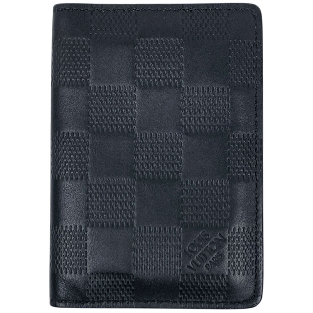 Louis Vuitton Pocket Organizer Card Case Business Fixed Era Damier Infini Onyx
