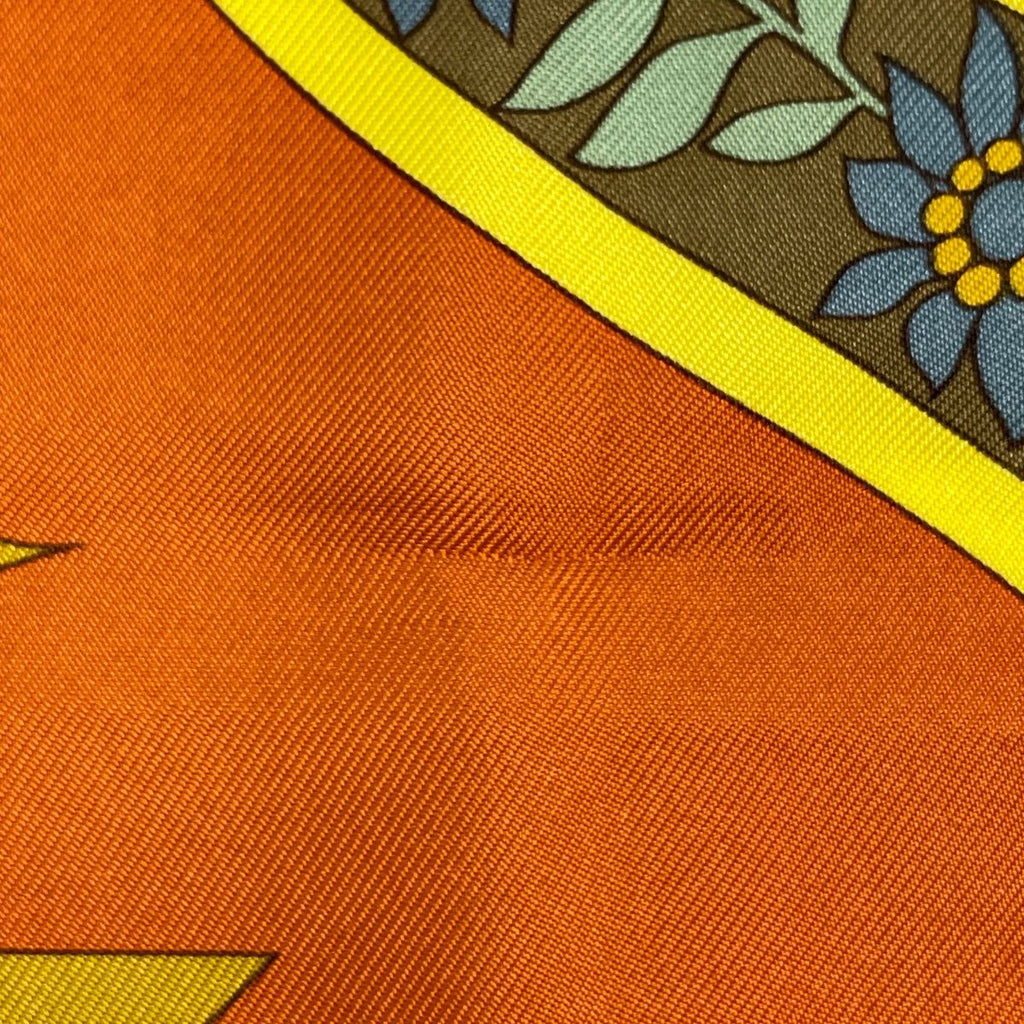 Hermes Carre 90 in Salzburg Scarf Silk Navy Green Multicolor — view 4