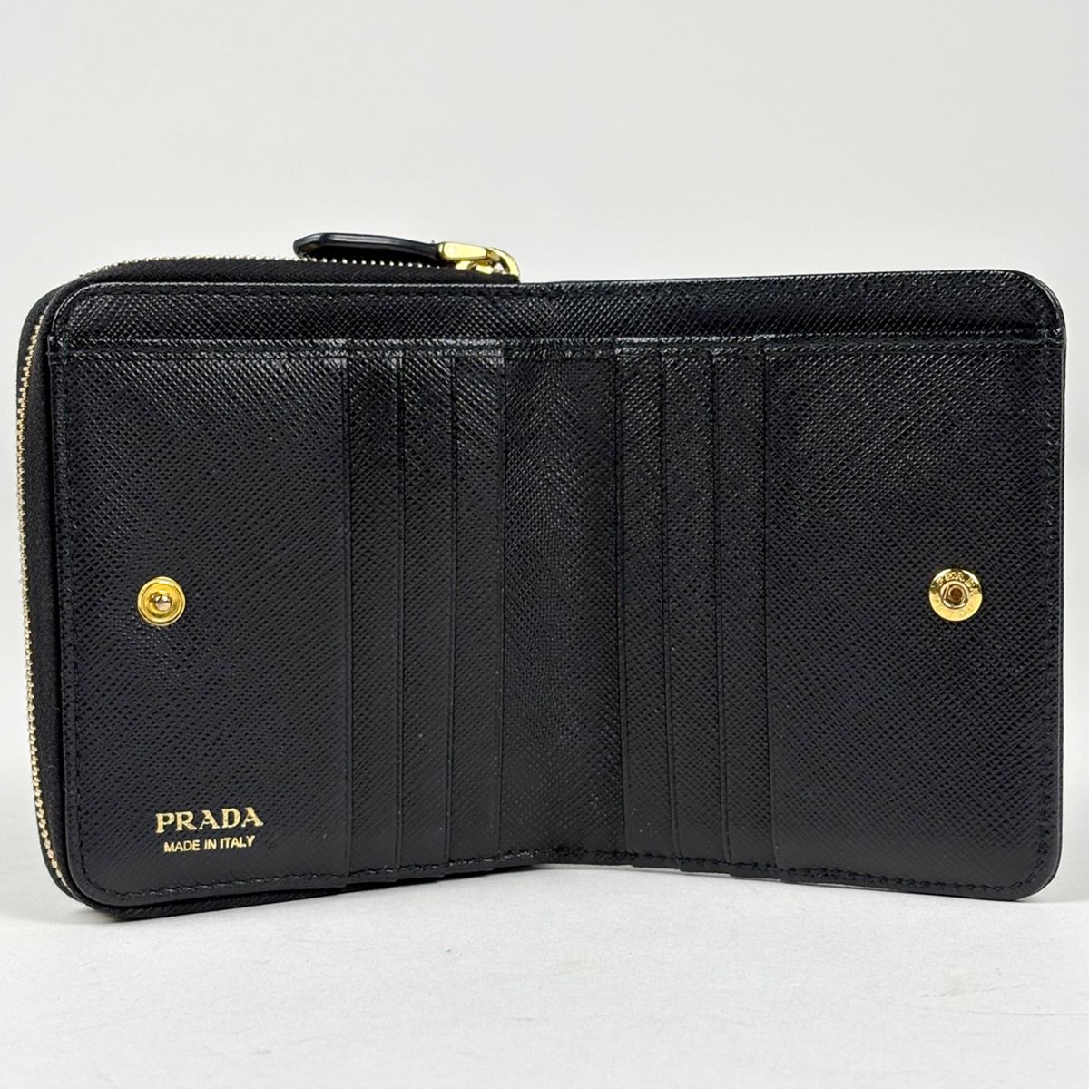 Prada Bifold Wallet Leather Nero — view 6