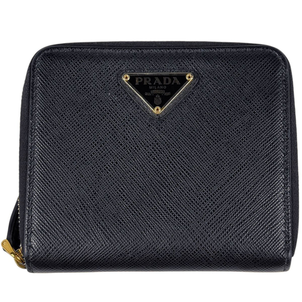 Prada Bifold Wallet Leather Nero