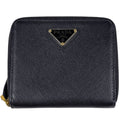 Prada Bifold Wallet Leather Nero
