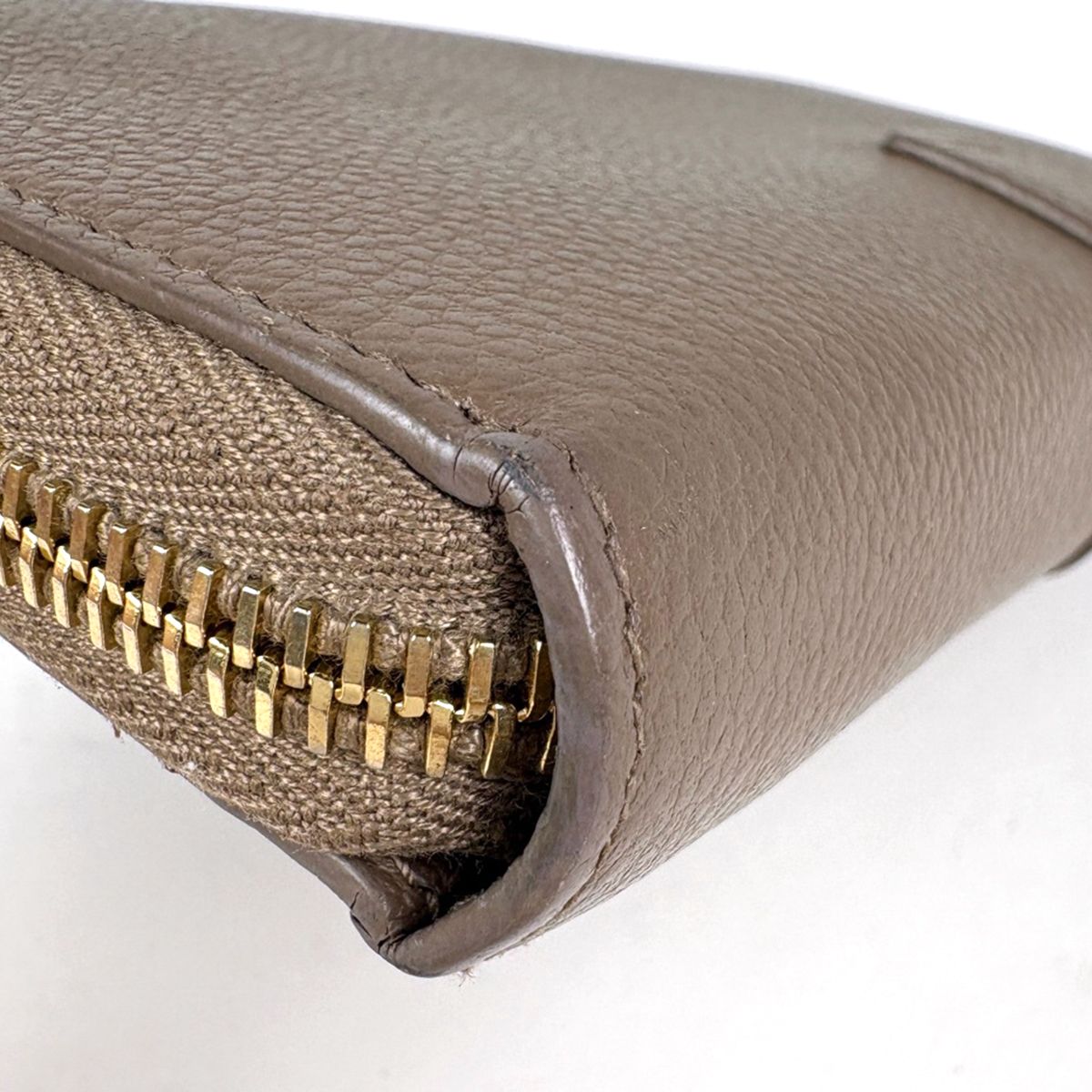 Saint Laurent Wallet Cassandra Leather Brown — view 3