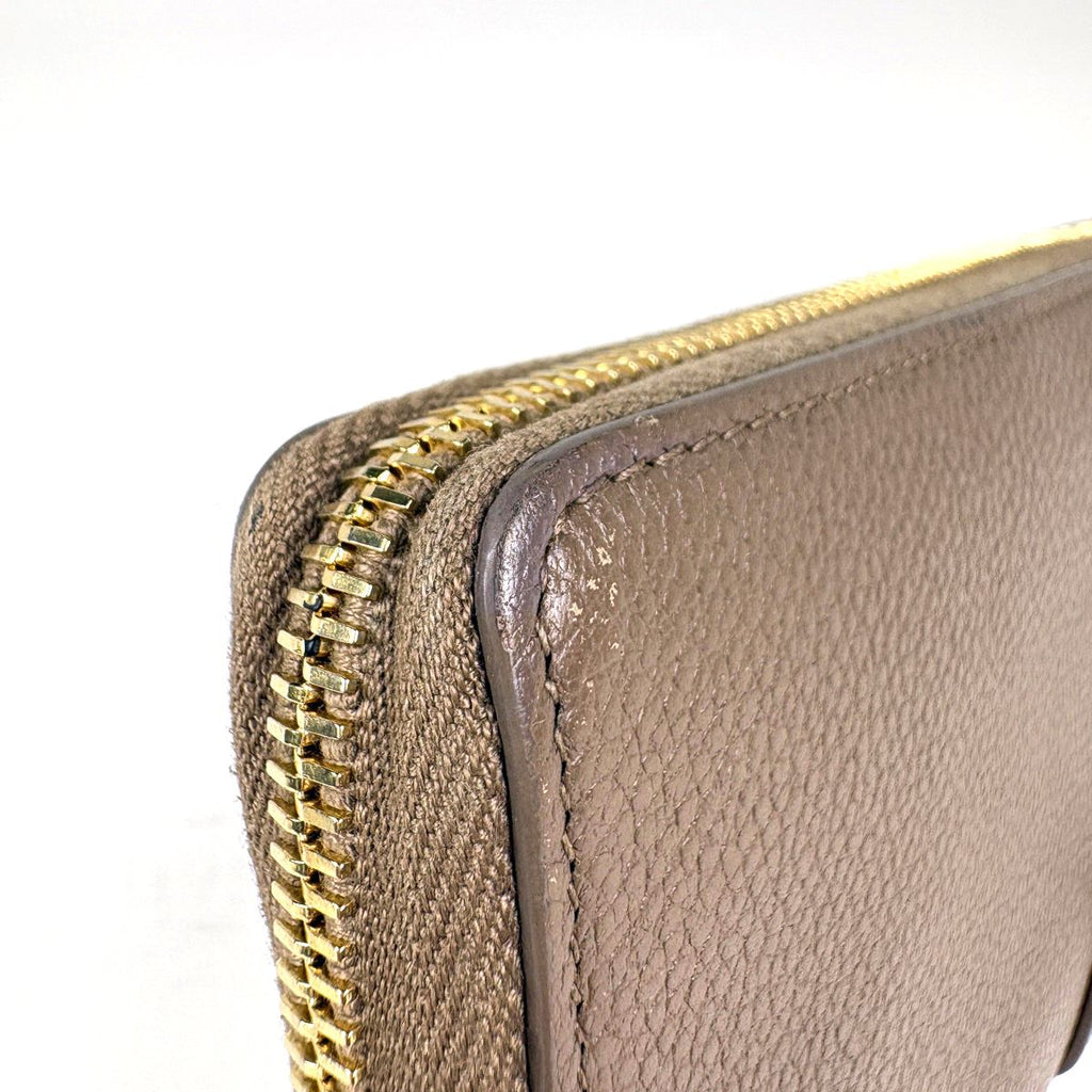 Saint Laurent Wallet Cassandra Leather Brown — view 5
