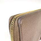 Saint Laurent Wallet Cassandra Leather Brown — view 5