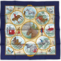 Hermes Carre 90 Auteuil en Mai Scarf