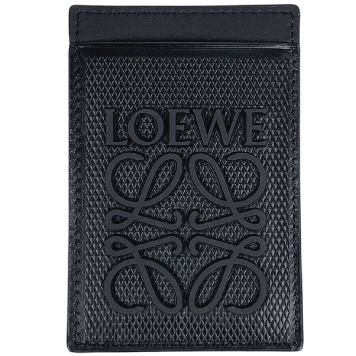 Loewe Card Case Anagram Leather Black