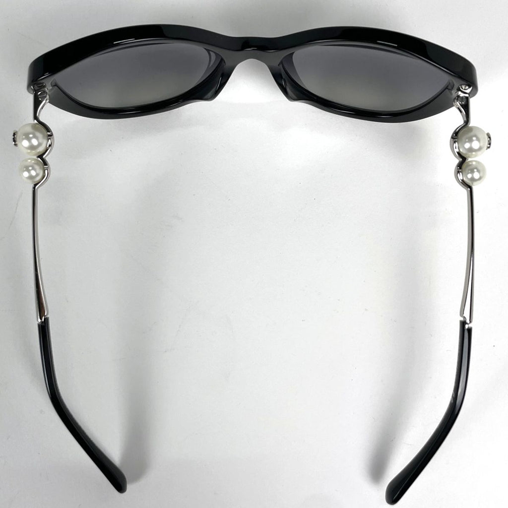 Chanel Sunglasses CC Logo Eyewear Gradient Acetate Faux Pearl Black — view 3