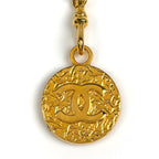 Chanel Belt CC Logo Leather Gold Black — view 3