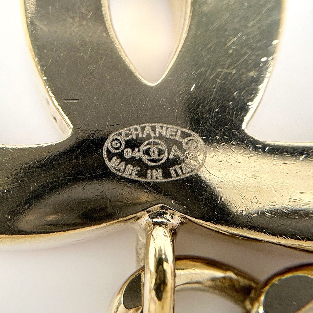 Chanel Belt CC Logo 04A Stamp Gold Plated Pink — view 4