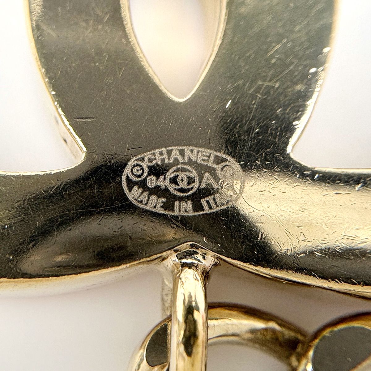 Chanel Belt CC Logo 04A Stamp Gold Plated Pink — view 4